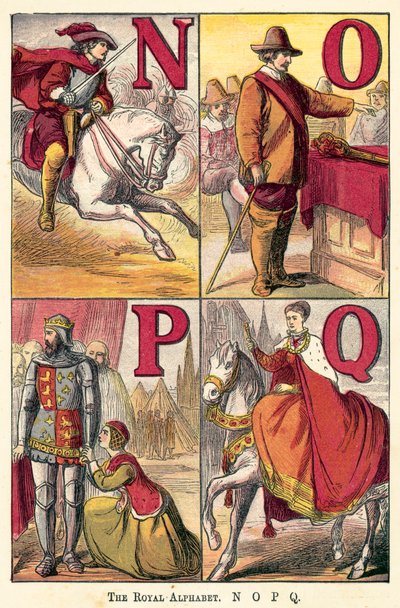 The Royal Alphabet, N, O, P, Q by English School